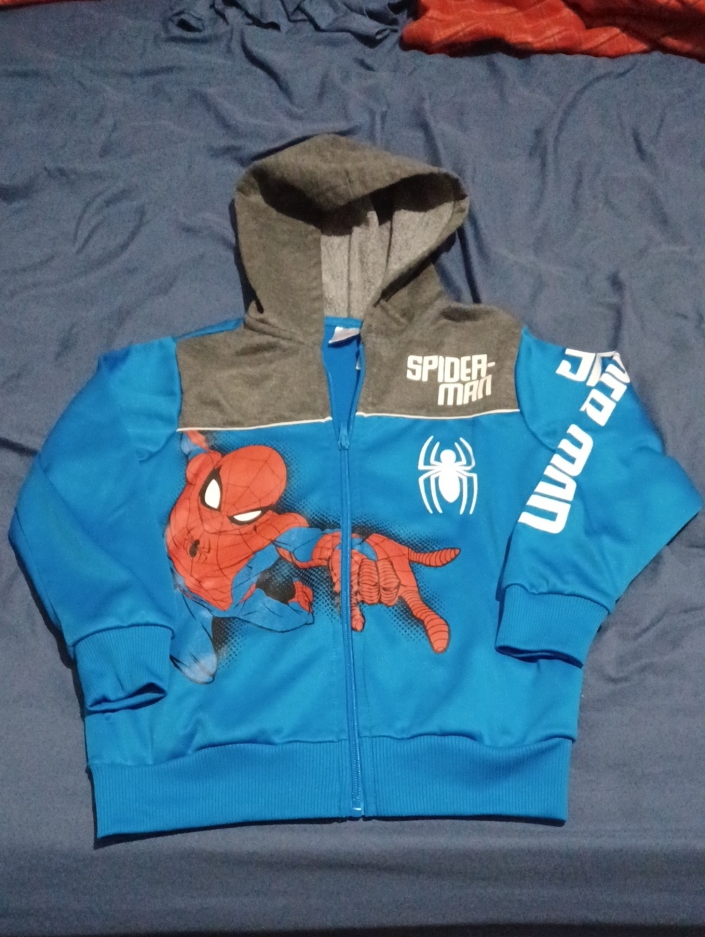 Marvel Spider-Man Superhero Jacket Hoodie Size 8